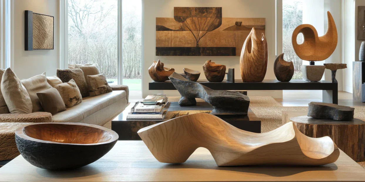 5 Creative Ideas for Decorating Your Living Room with Wood Sculptures