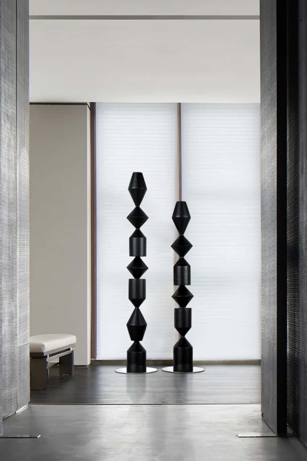 Large Geometric Abstract Wood Sculpture For Sale Wooden Statues Wooden Sculpture