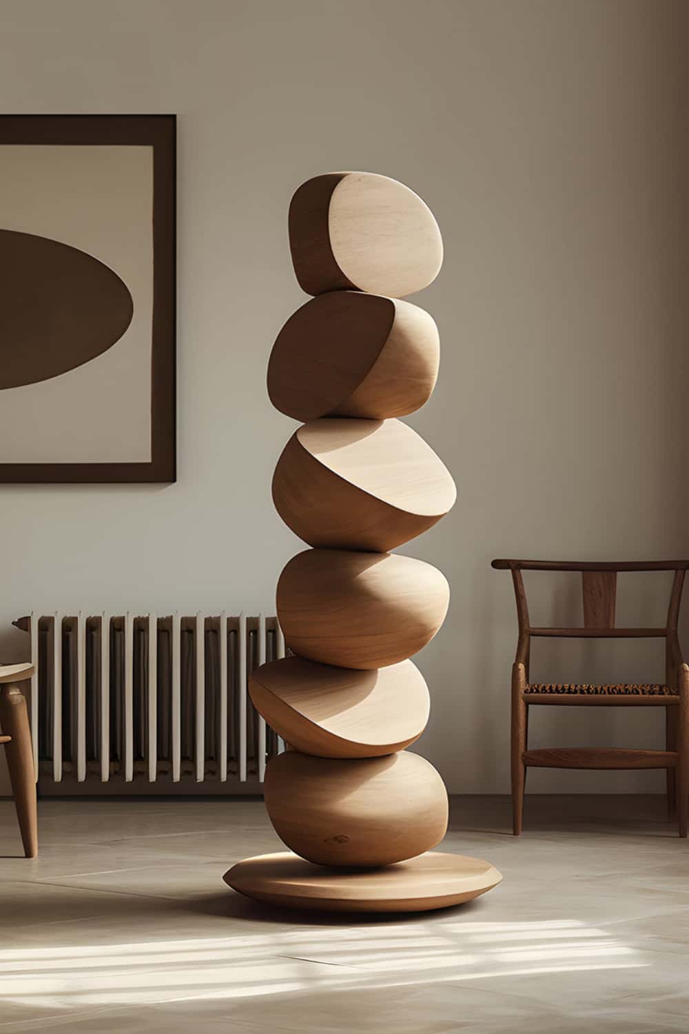 Abstract Wooden Sculpture Large Wood Sculpture Wooden Statue Wood Art Carving