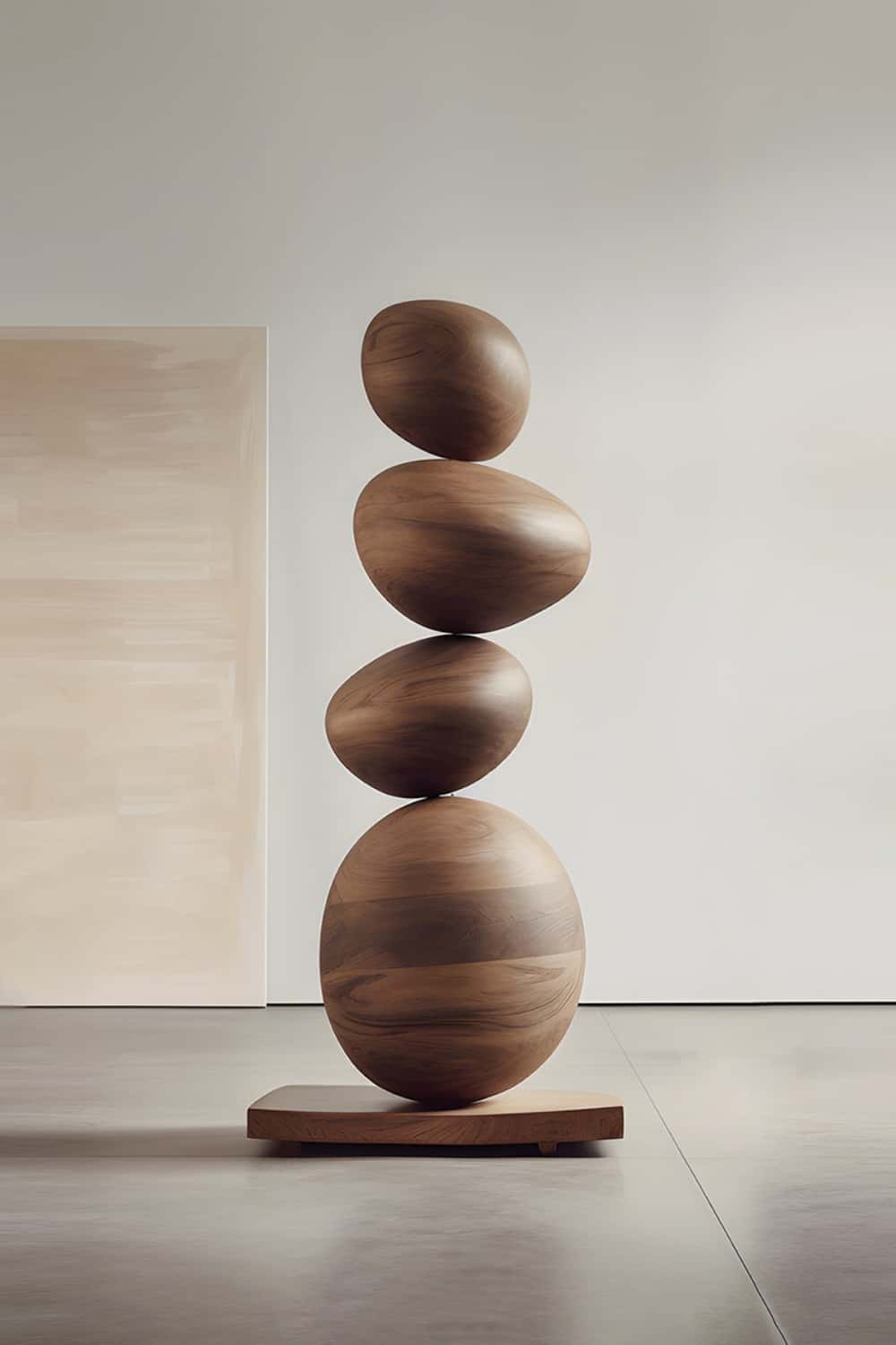Statolith Wood Carving Sculpture Hand Carved Lgare Wood Sculptures 
