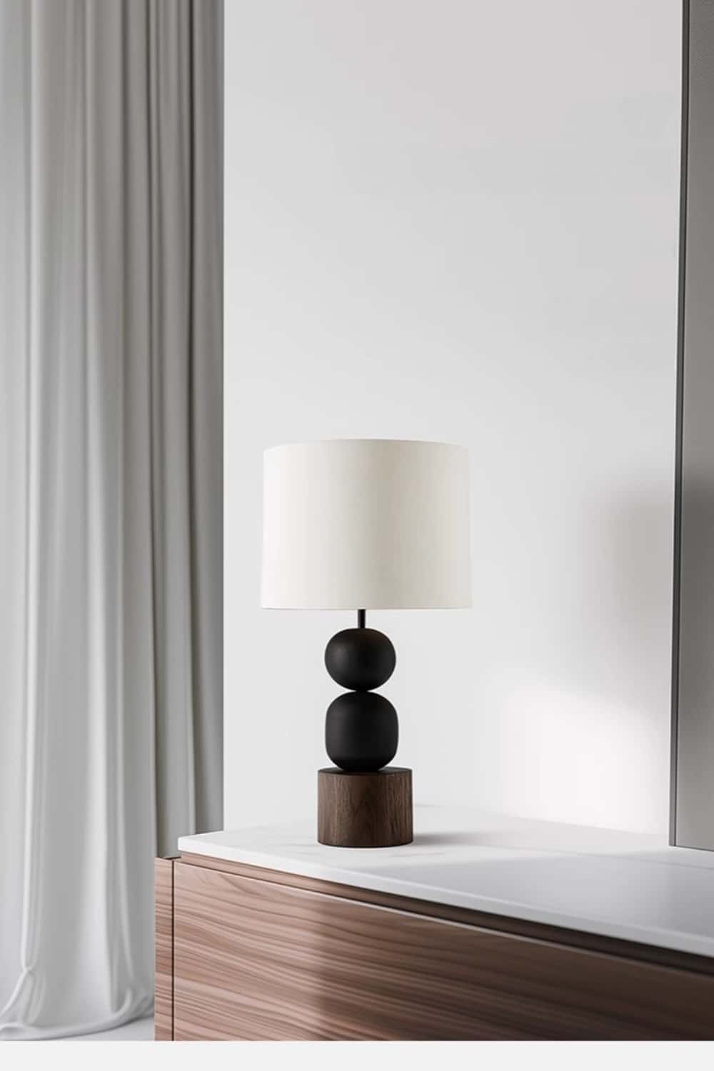 Abstract Wooden Lamp Wood Art Table Lighting Sculptural Wood Table Lamp