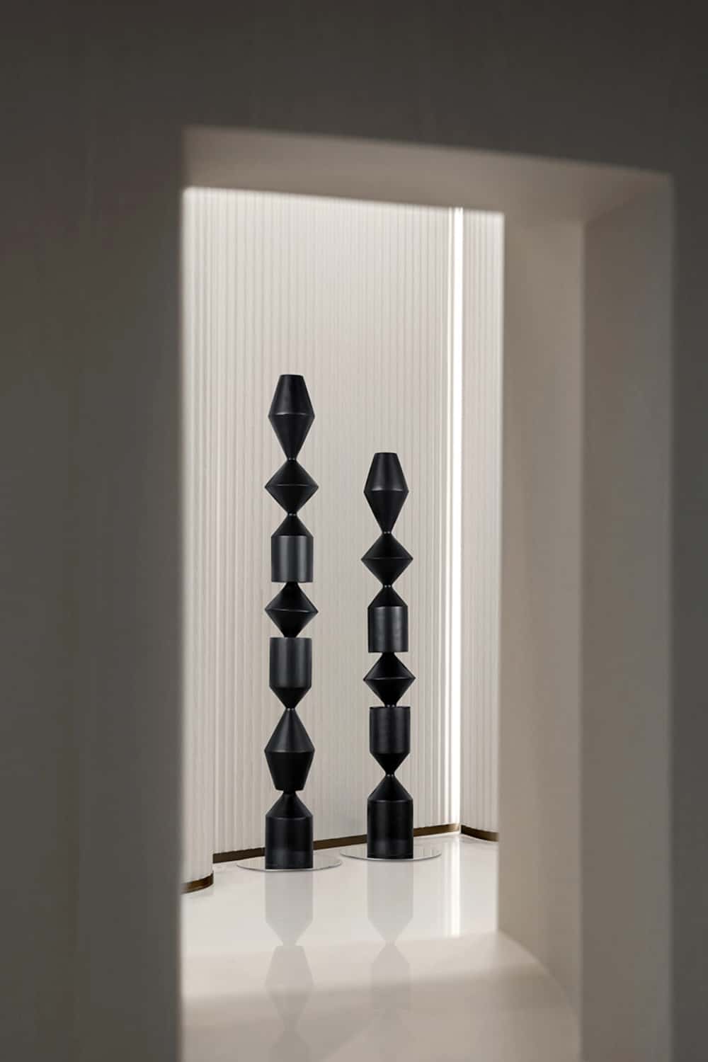 Large Geometric Abstract Wood Sculpture For Sale Wooden Statues Wooden Sculpture
