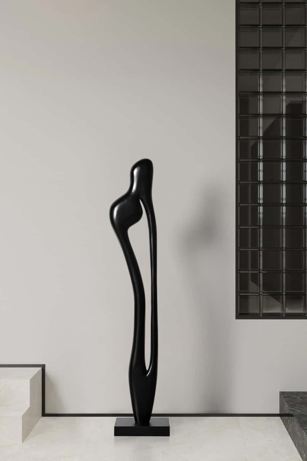Abstract Sculpture From Wood Large Wooden Sculpture Art Wooden Statue Hand Carved