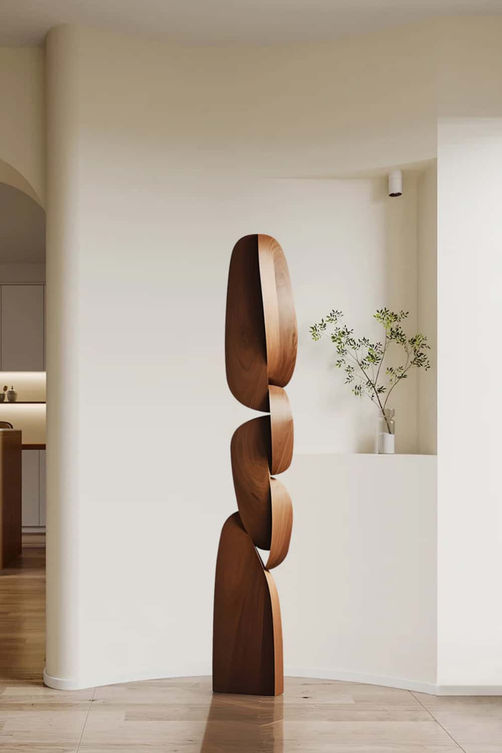 Abstract Wooden Sculpture Large Wood Sculpture Wooden Statue Wood Art Carving