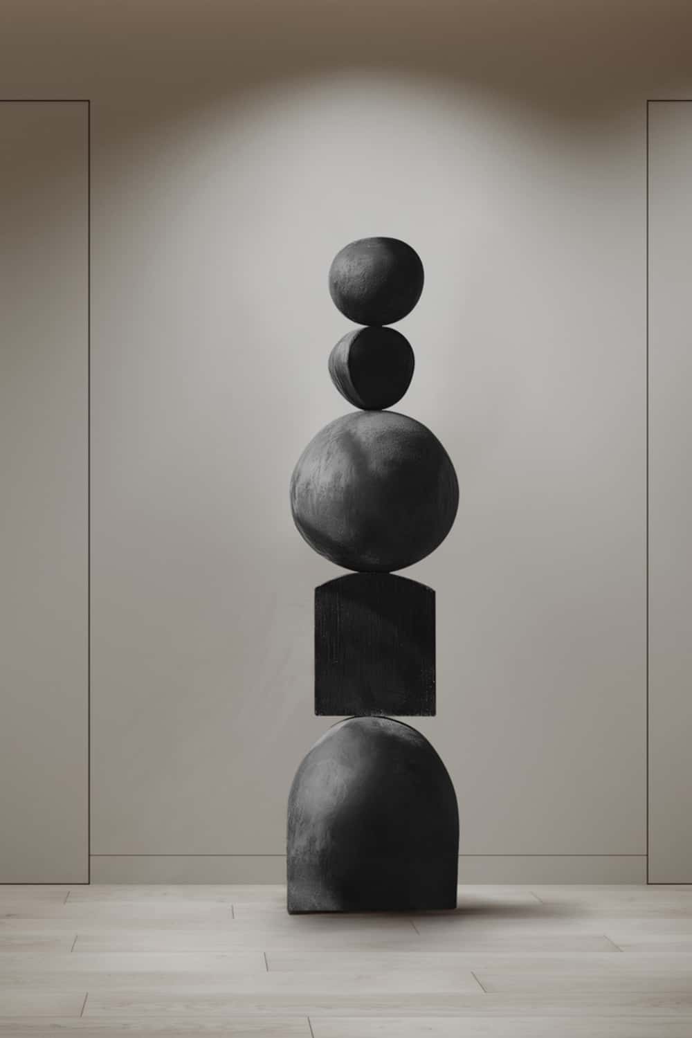 Hand Tall Wood Carved Statue Custom Large Black Wood Sculpture Near Me