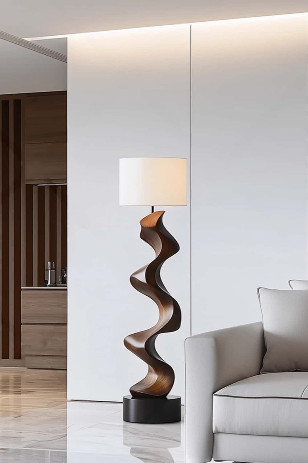 Wooden Floor Lamp Floor Wood Light Lamp Standing Wooden Lamp Floor Light Wood Modern Floor Lamp