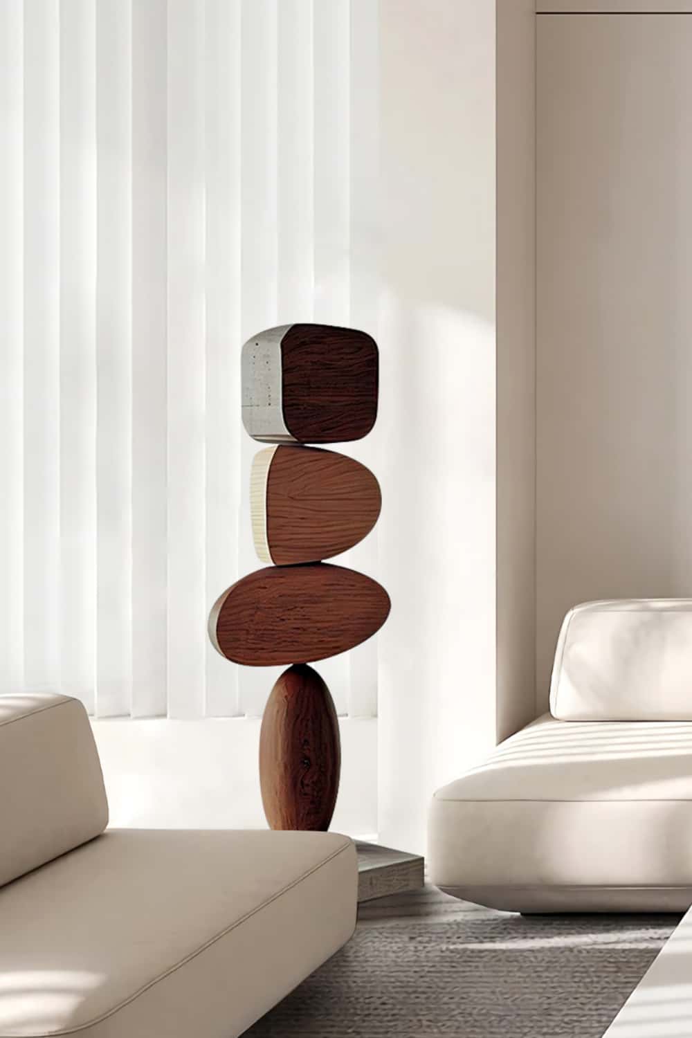 Abstract Wooden Sculpture Large Wood Sculpture Wooden Statue Wood Art Carving
