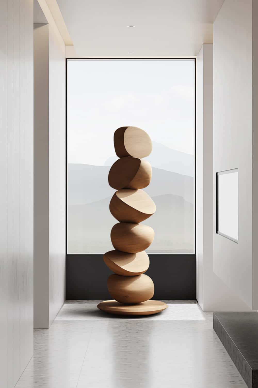 Abstract Wooden Sculpture Large Wood Sculpture Wooden Statue Wood Art Carving