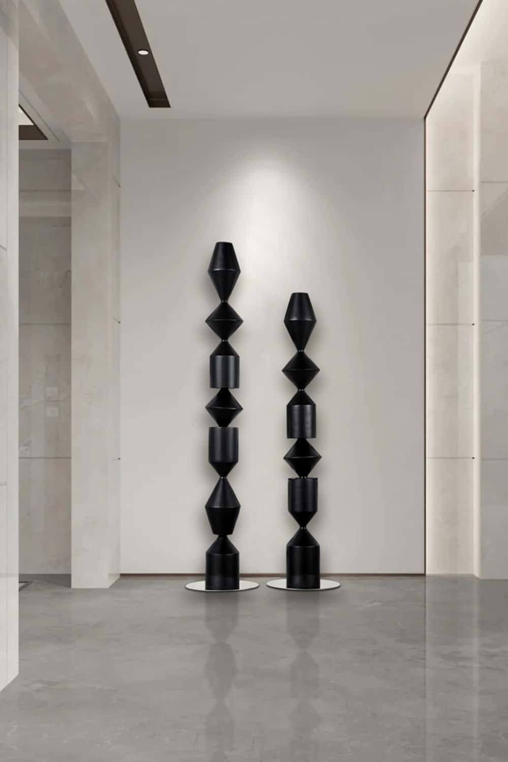 Large Geometric Abstract Wood Sculpture For Sale Wooden Statues Wooden Sculpture
