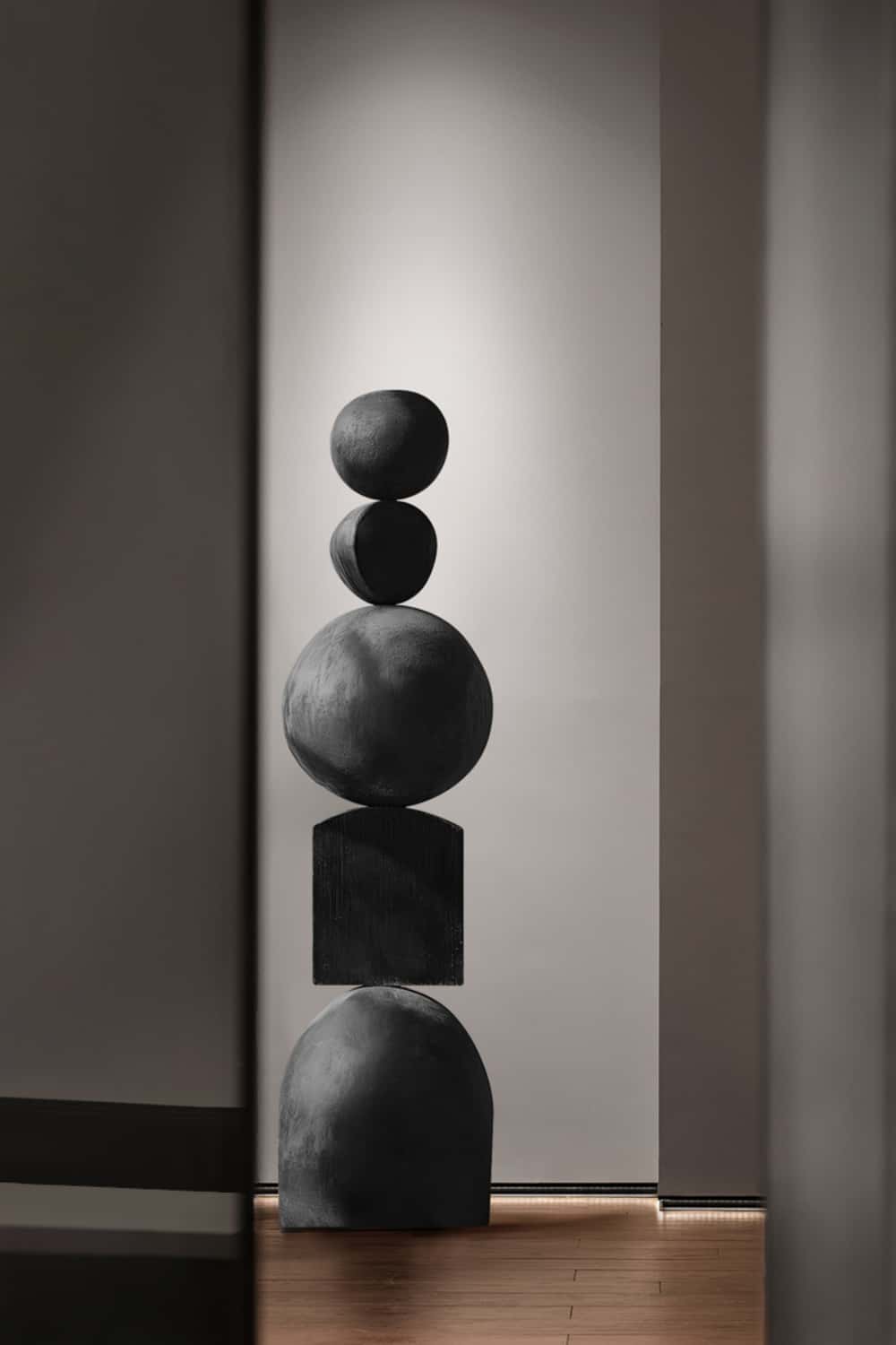 Hand Tall Wood Carved Statue Custom Large Black Wood Sculpture Near Me