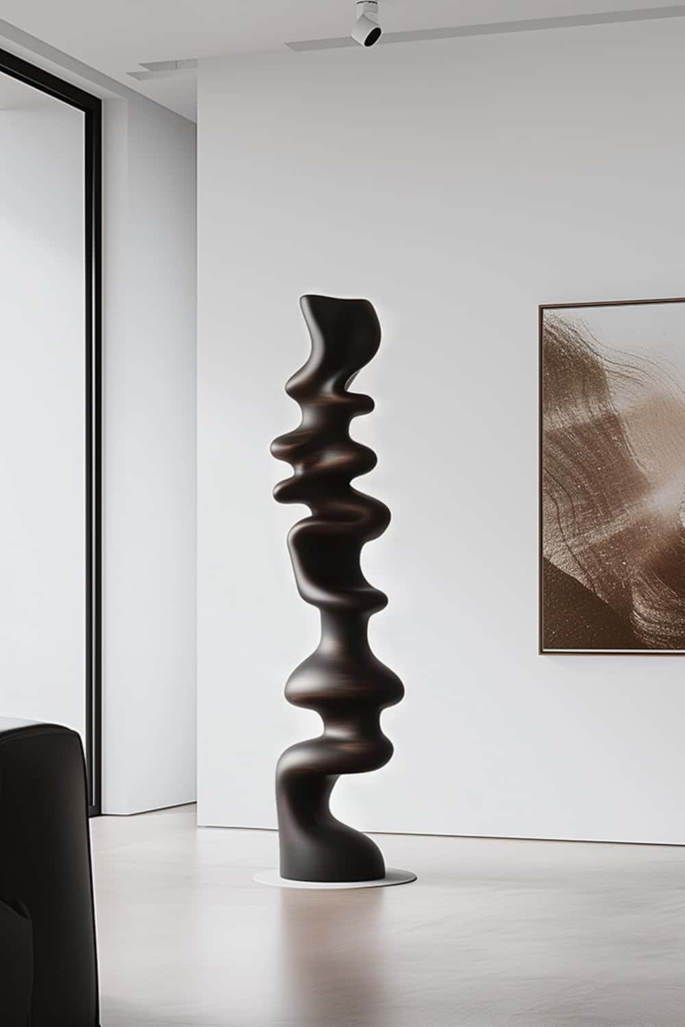 Abstract Sculpture From Wood Large Wooden Sculpture Art Wooden Statue Hand Carved