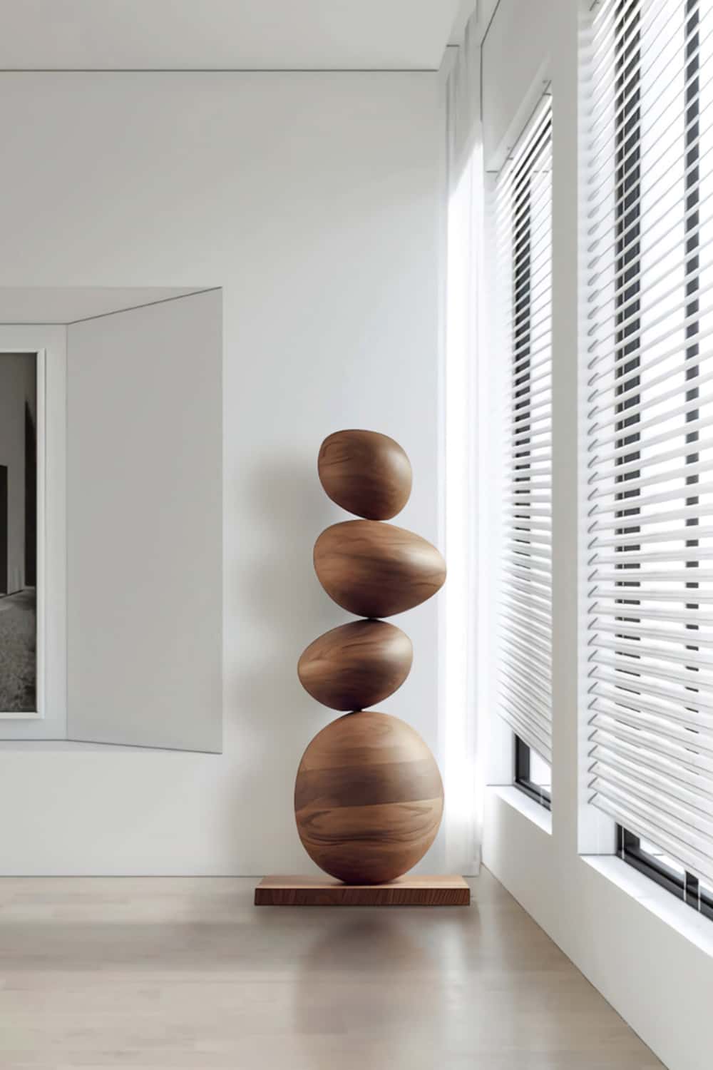 Statolith Wood Carving Sculpture Hand Carved Lgare Wood Sculptures 