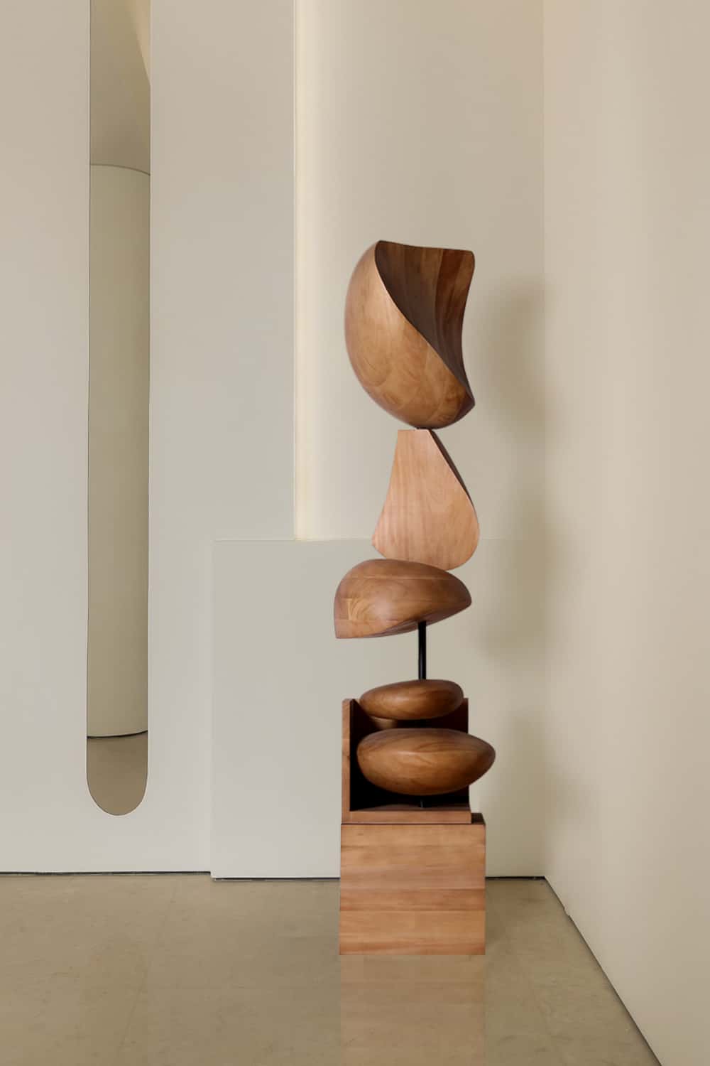 Abstract Sculpture From Wood Large Wooden Sculpture Art Wooden Statue Hand Carved