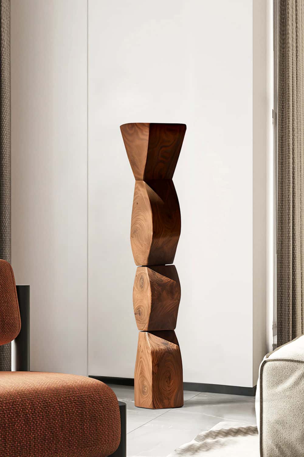 Abstract Wooden Sculpture Large Wood Sculpture Wooden Statue Wood Art Carving