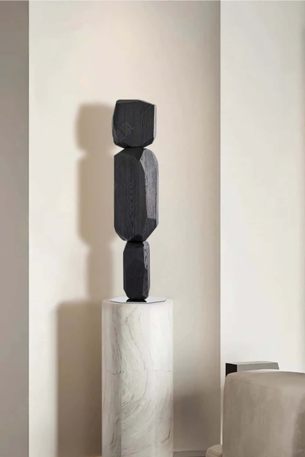 Wood Sculpture Hand Carved Abstract Wooden Sculpture Art Wood Carving