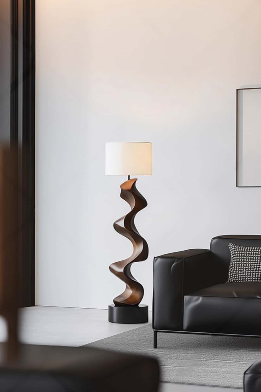 Wooden Floor Lamp Floor Wood Light Lamp Standing Wooden Lamp Floor Light Wood Modern Floor Lamp