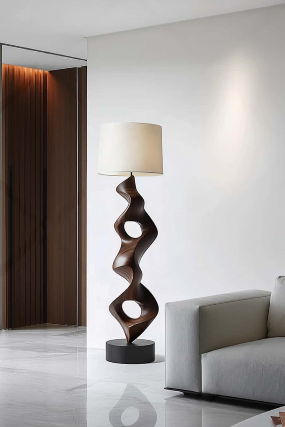 Wooden Floor Lamp Floor Wood Light Lamp Standing Wooden Lamp Floor Light Wood Modern Floor Lamp