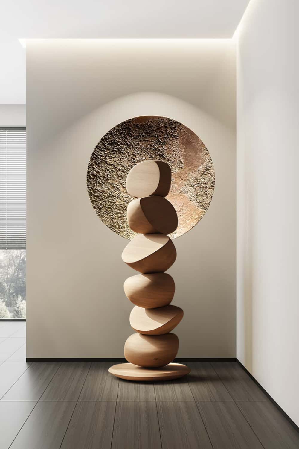 Abstract Wooden Sculpture Large Wood Sculpture Wooden Statue Wood Art Carving