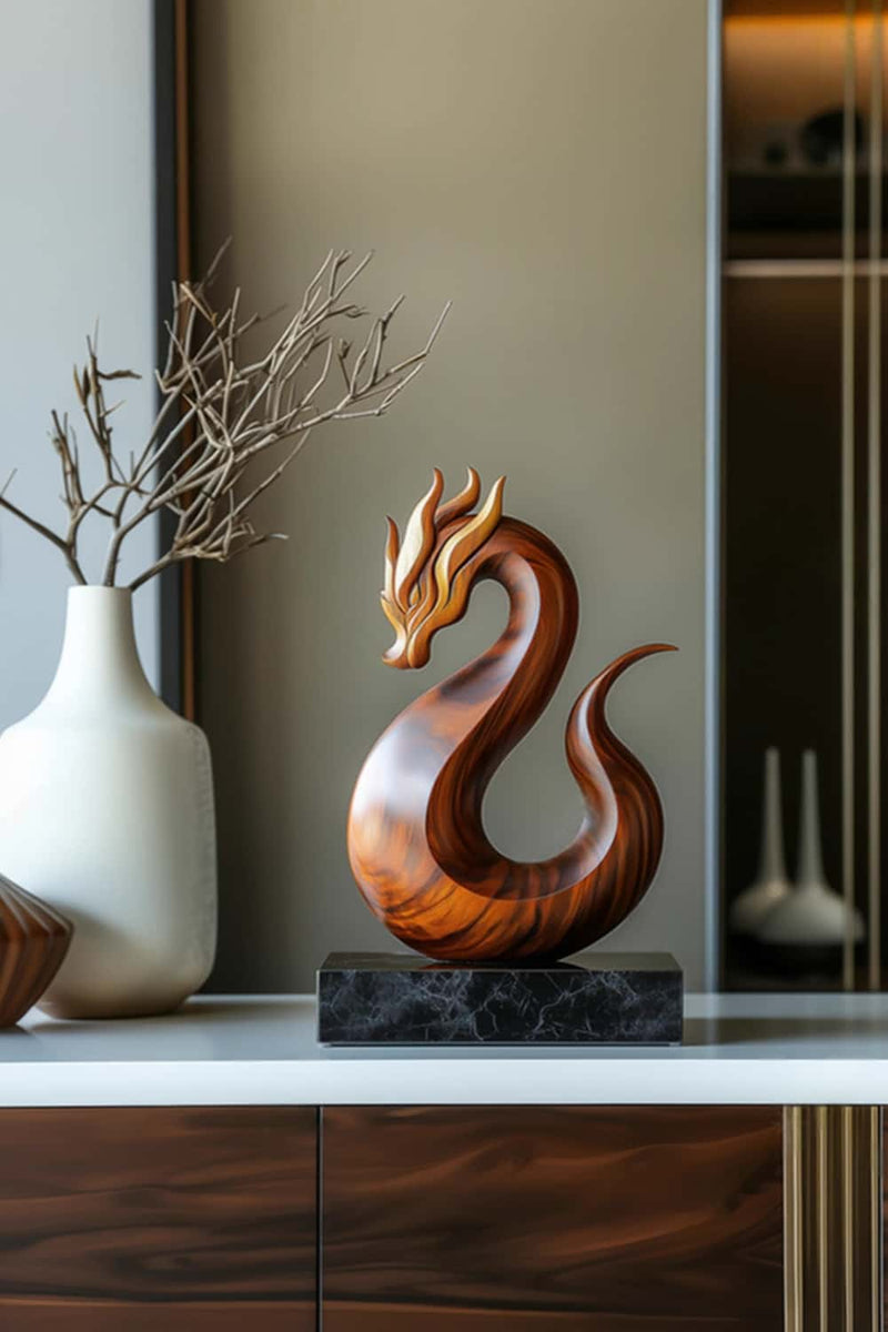 Wooden Carved Animals Wooden Sculptures Abstract Dragon Carvings Wood