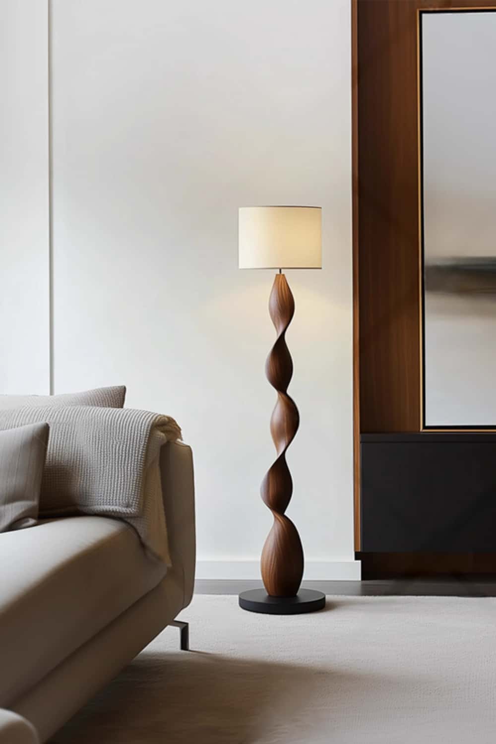 Wooden Floor Lamp Floor Wood Light Lamp Standing Wooden Lamp Floor Light Wood Modern Floor Lamp