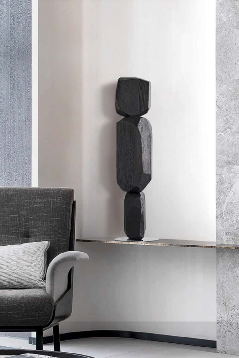 Wood Sculpture Hand Carved Abstract Wooden Sculpture Art Wood Carving