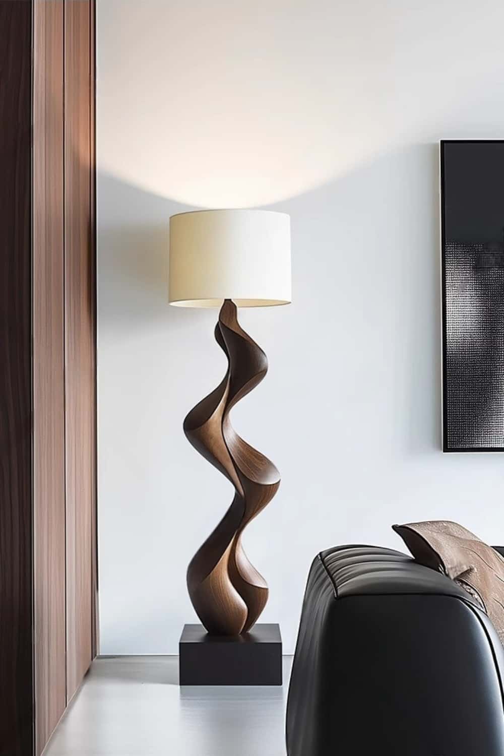 Wooden Floor Lamp Floor Wood Light Lamp Standing Wooden Lamp Floor Light Wood Modern Floor Lamp
