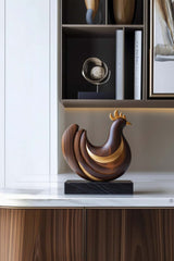 Wooden Carved Animals Wooden Sculptures Abstract Wooden Chicken Statue