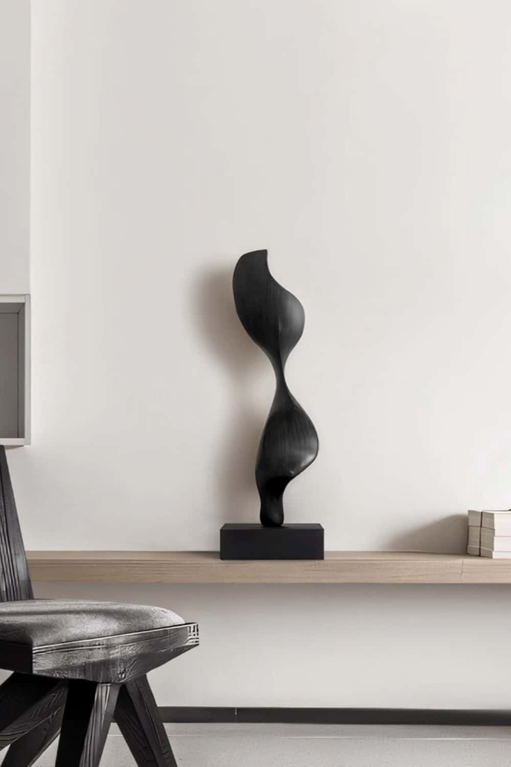 Wood Sculpture Hand Carved Abstract Wooden Sculpture Art Wood Carving