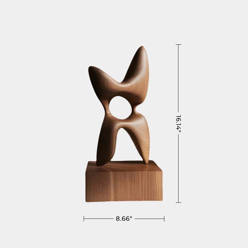 Wood Carving Sculpture With Wood Abstract Wooden Sculpture Art Ornaments