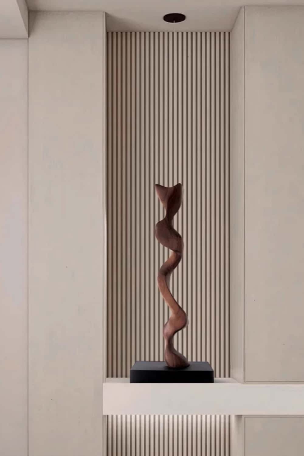 Wood Sculpture Hand Carved Abstract Wooden Sculpture Art Wood Carving