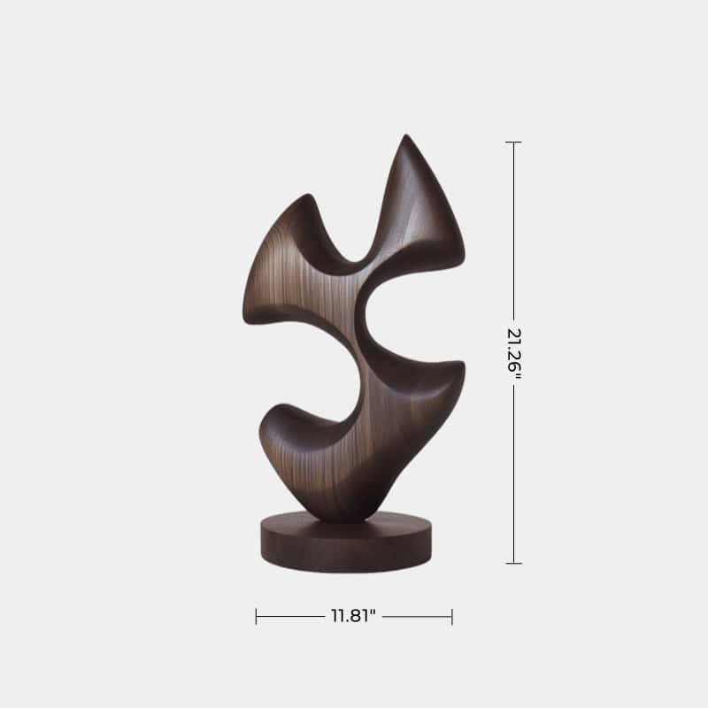 Wood Carving Sculpture With Wood Abstract Wooden Sculpture Art Ornaments