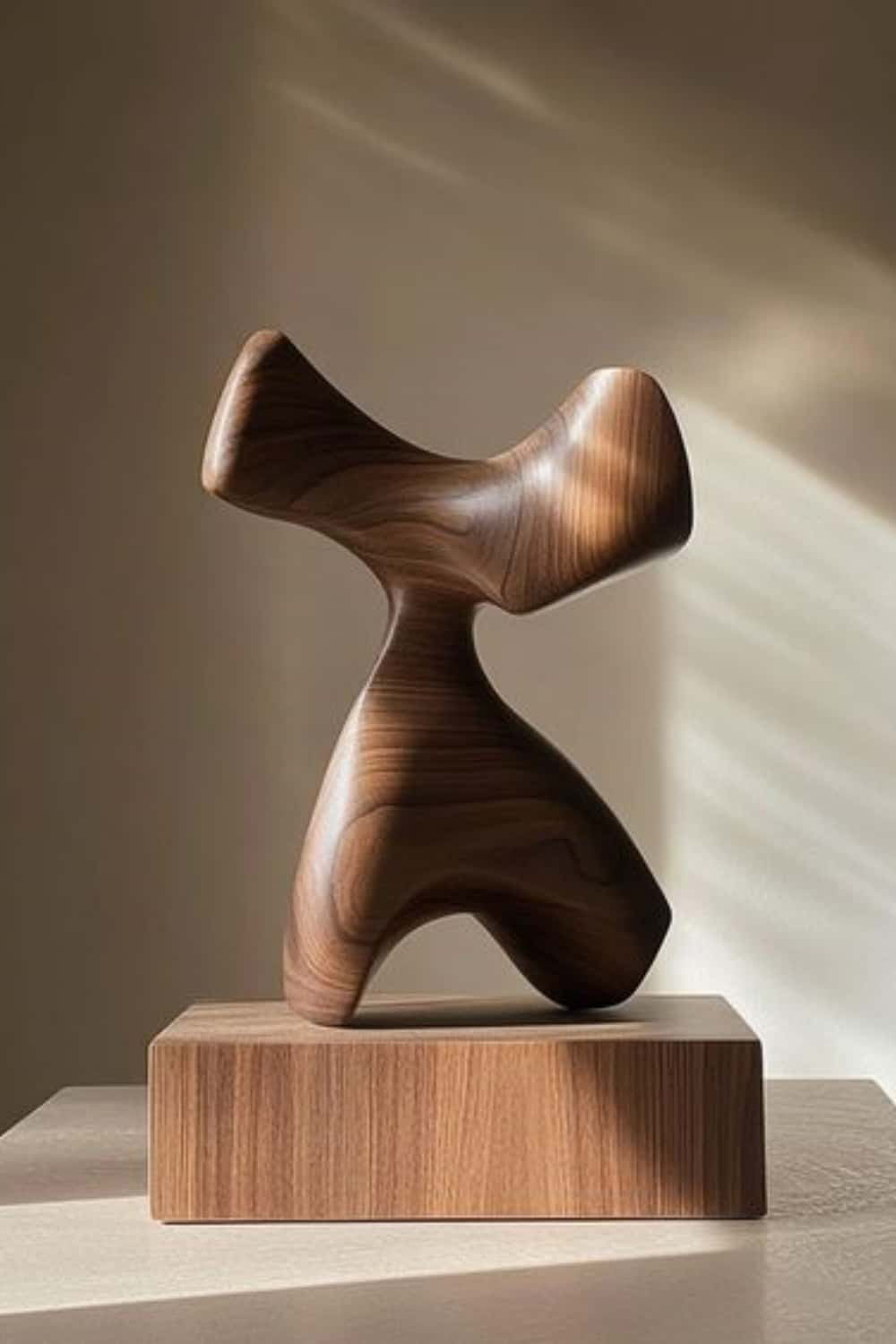 Wood Carving Sculpture With Wood Abstract Wooden Sculpture Art Ornaments