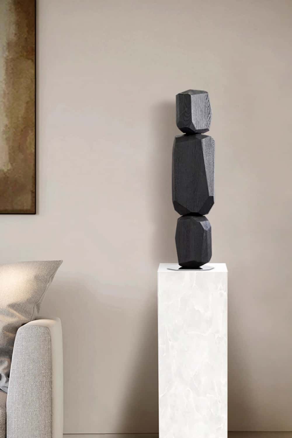 Wood Sculpture Hand Carved Abstract Wooden Sculpture Art Wood Carving
