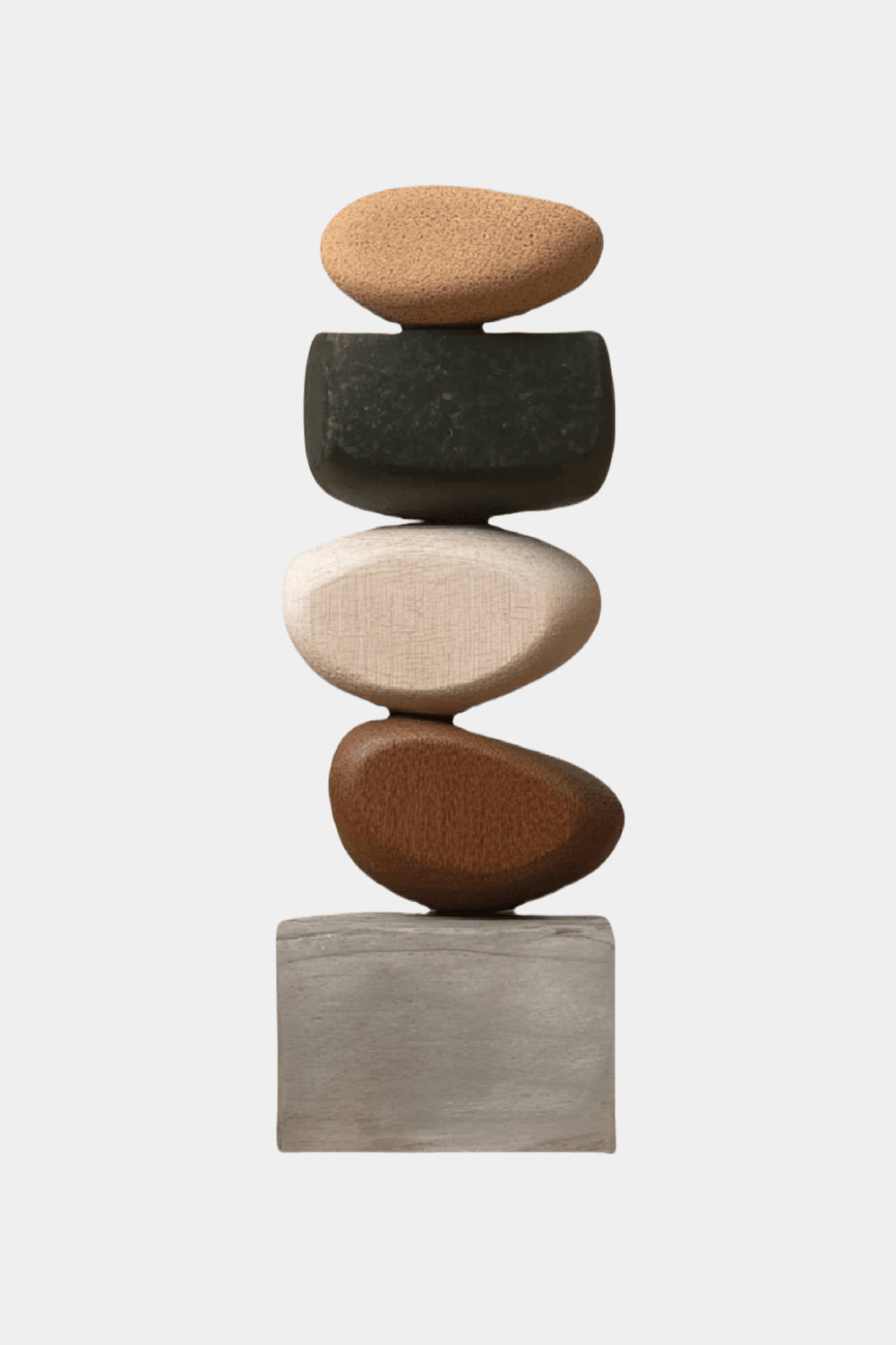 Handcrafted Wood Sculpture Modern Abstract Art Minimalist Home Decor