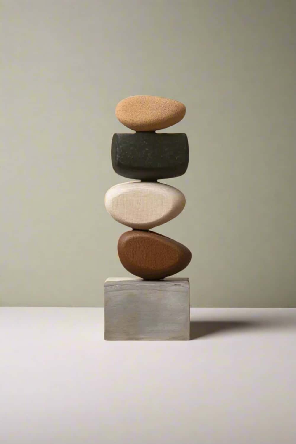 Handcrafted Wood Sculpture Modern Abstract Art Minimalist Home Decor