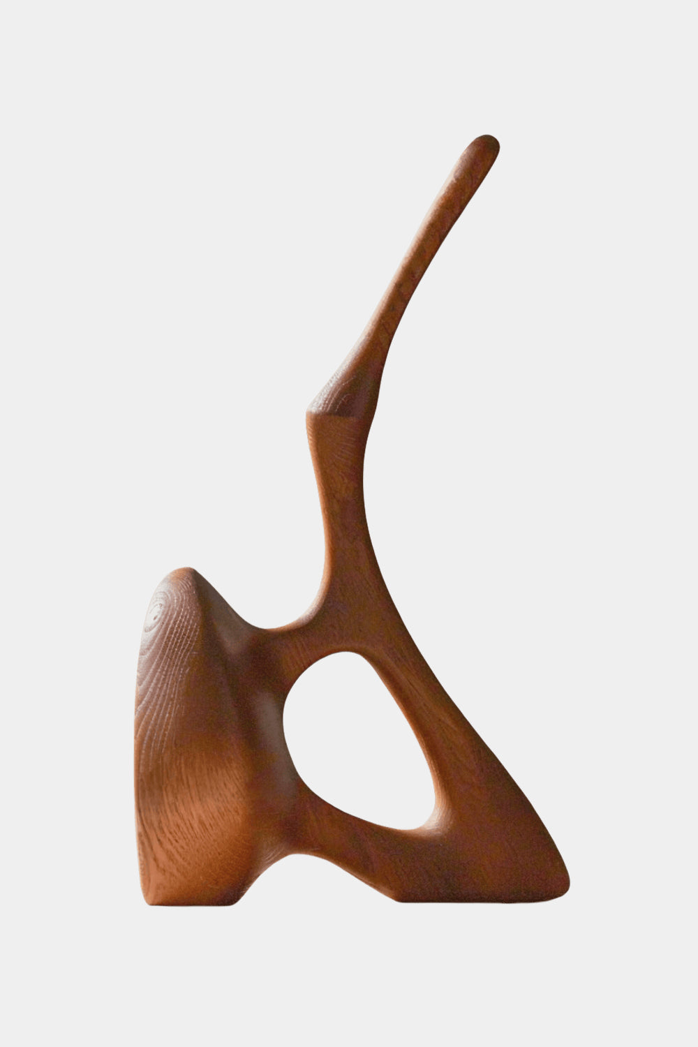 Abstract Wooden Sculpture Minimalist Decor Hand Carved Wood Statue