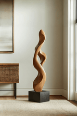 Large Wooden Sculptures For The Home Modern Abstract Wood Sculpture Art