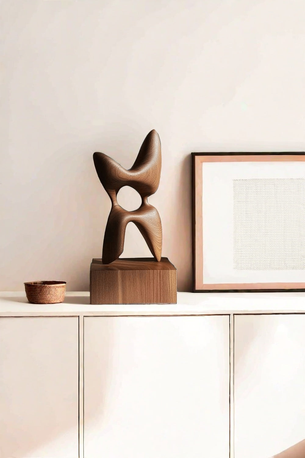 Wood Carving Sculpture With Wood Abstract Wooden Sculpture Art Ornaments