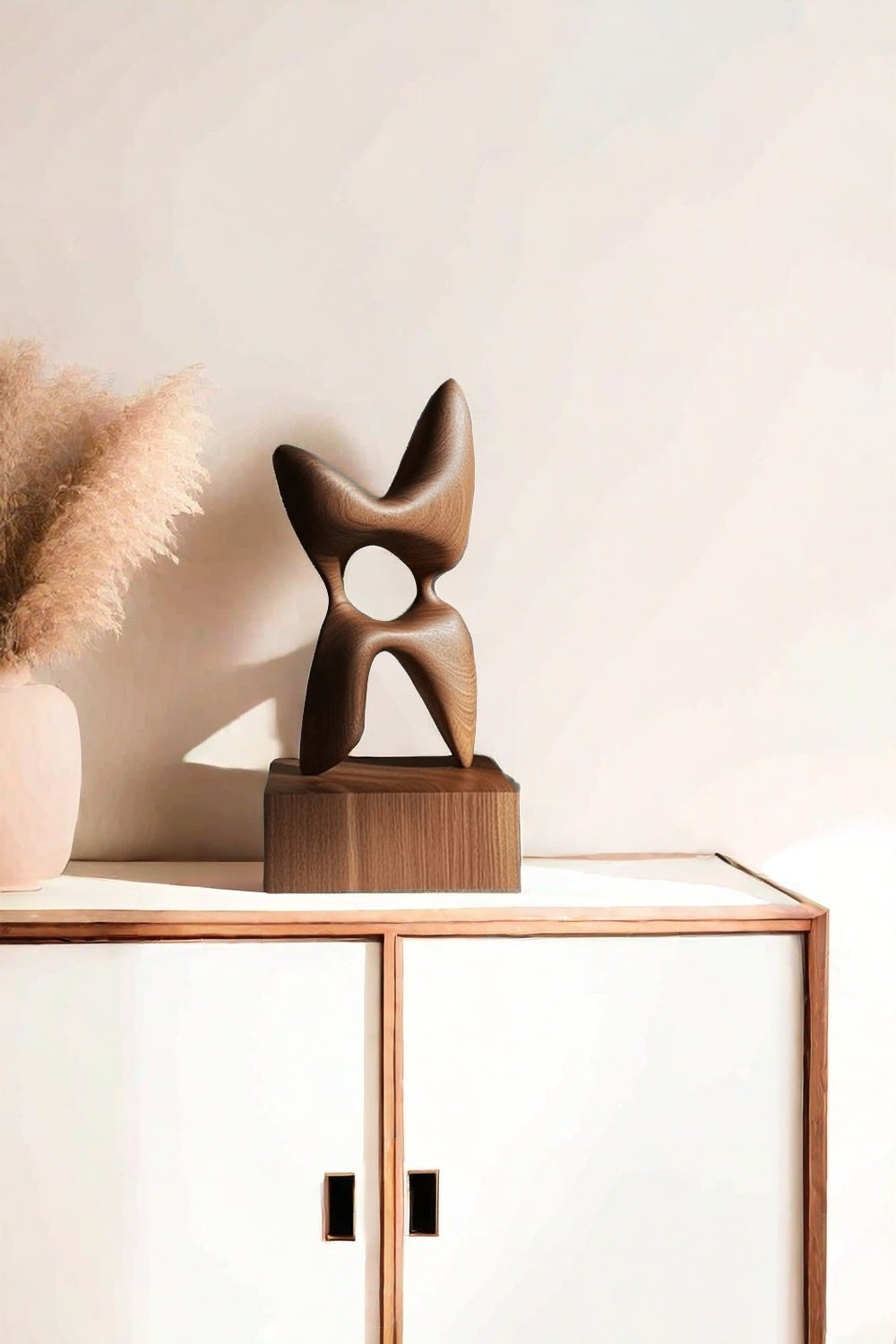 Wood Carving Sculpture With Wood Abstract Wooden Sculpture Art Ornaments