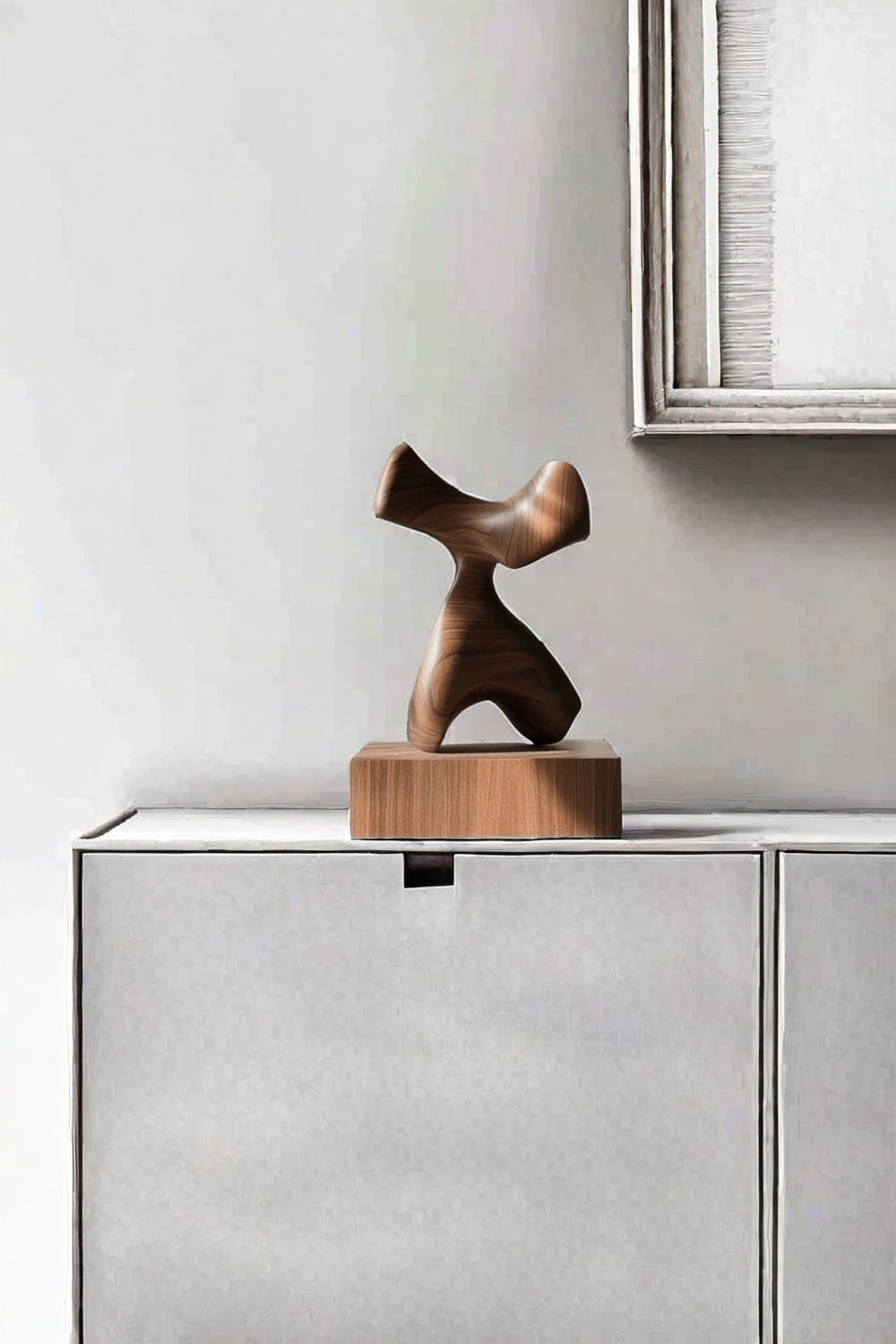 Wood Carving Sculpture With Wood Abstract Wooden Sculpture Art Ornaments