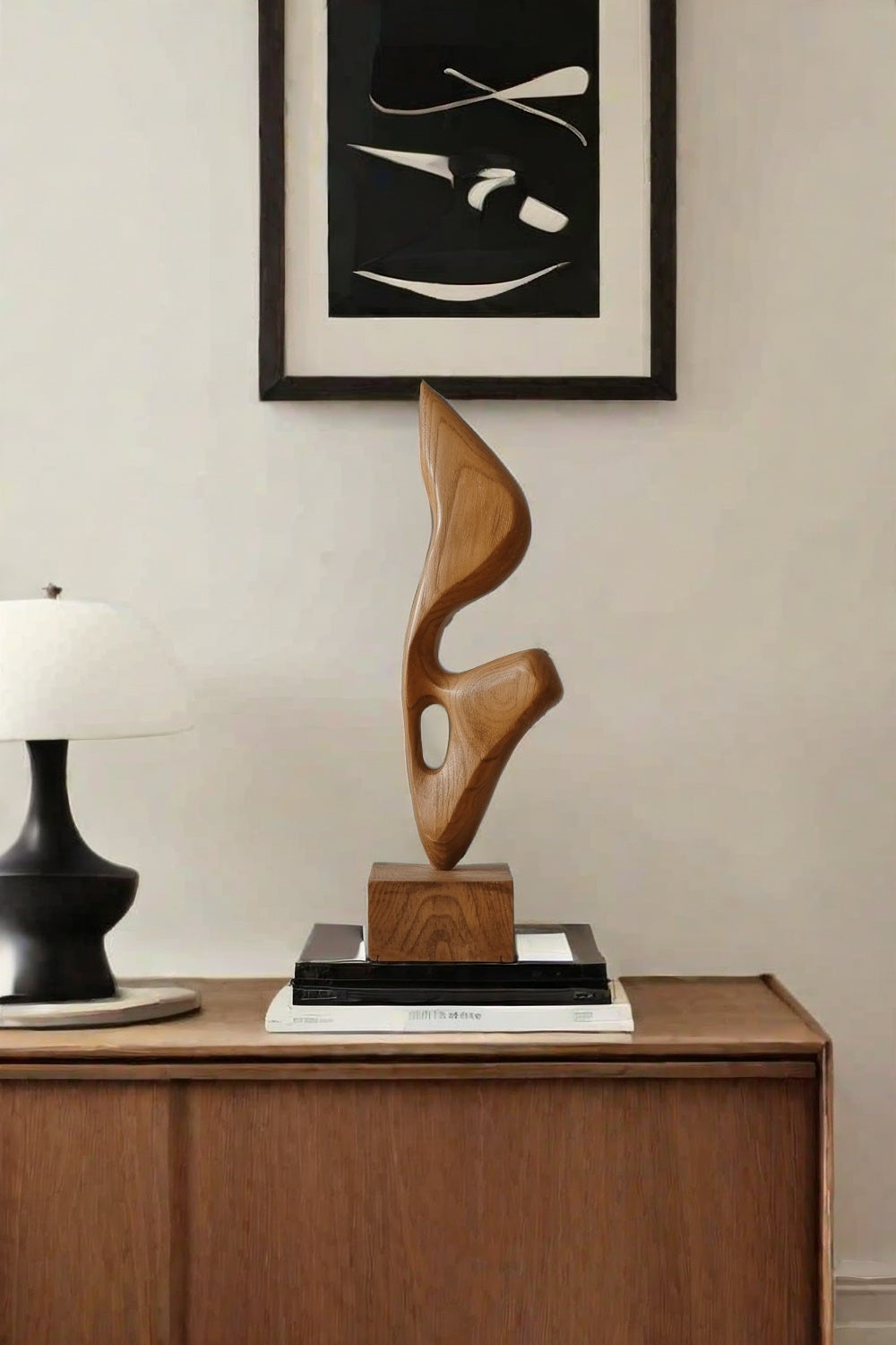 Wooden Hand Sculpture Abstract Wood Art Deco Wood Carving Sculpture