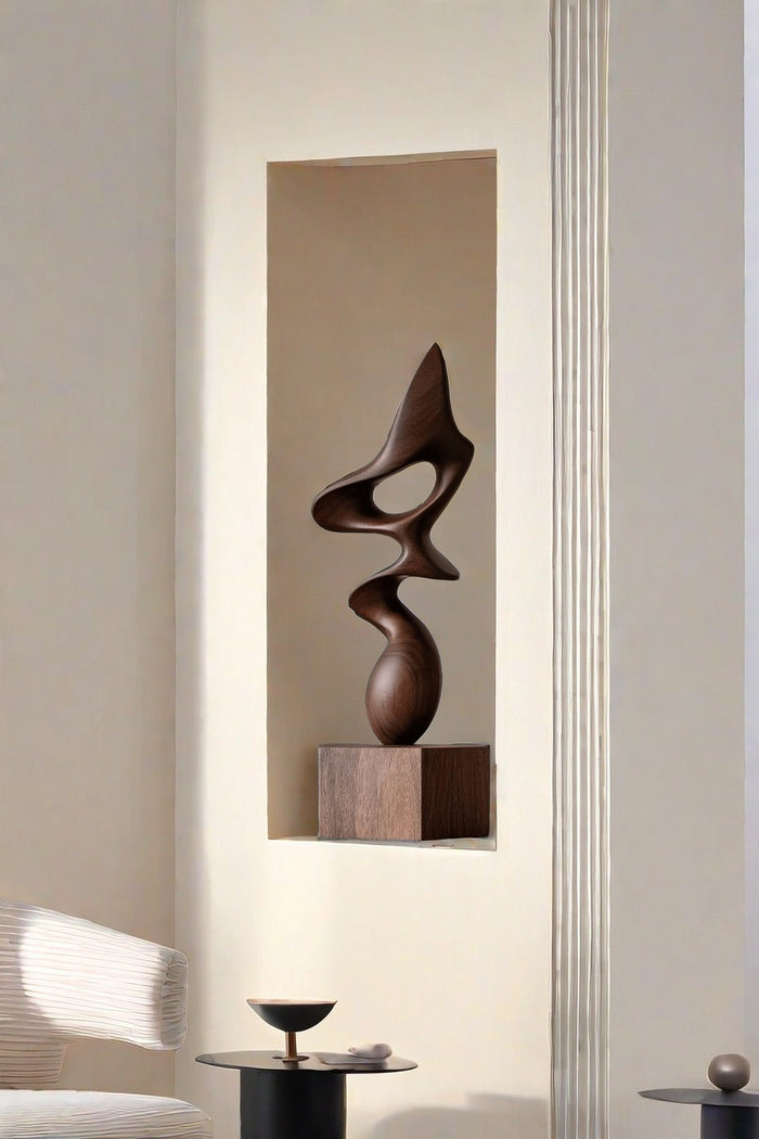 Wooden Hand Sculpture Abstract Wood Art Deco Wood Carving Sculpture