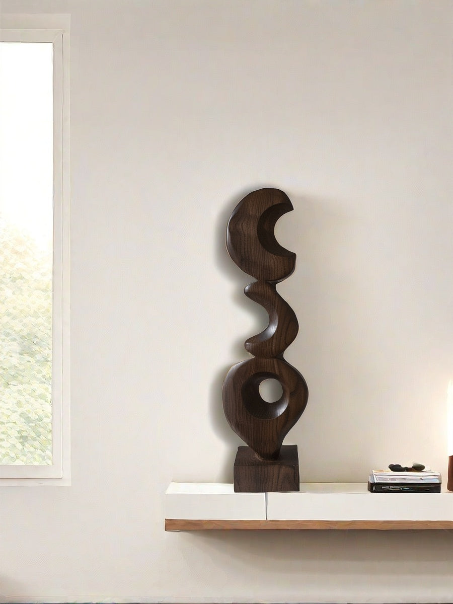 Wooden Hand Sculpture Abstract Wood Art Deco Wood Carving Sculpture