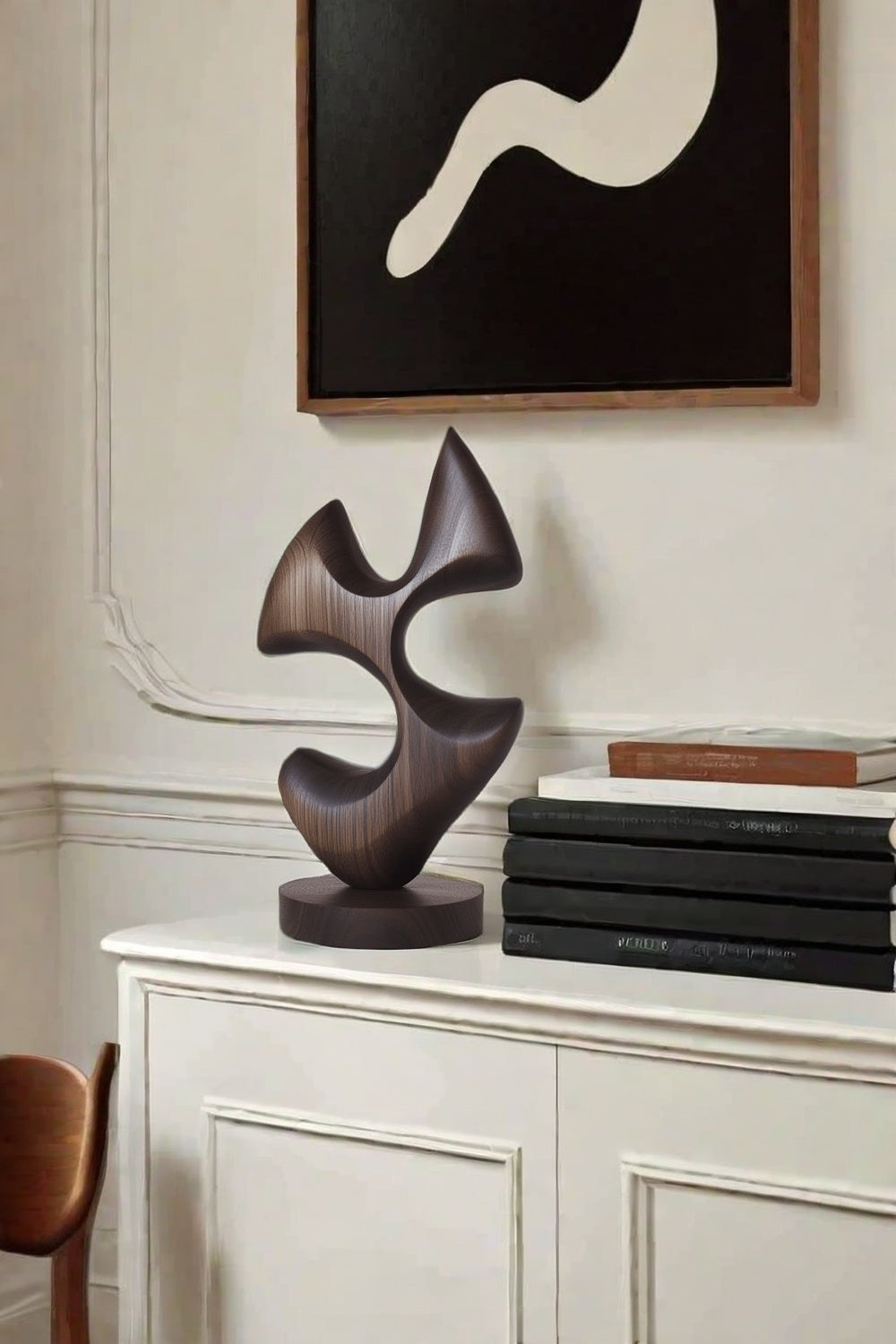 Wood Carving Sculpture With Wood Abstract Wooden Sculpture Art Ornaments