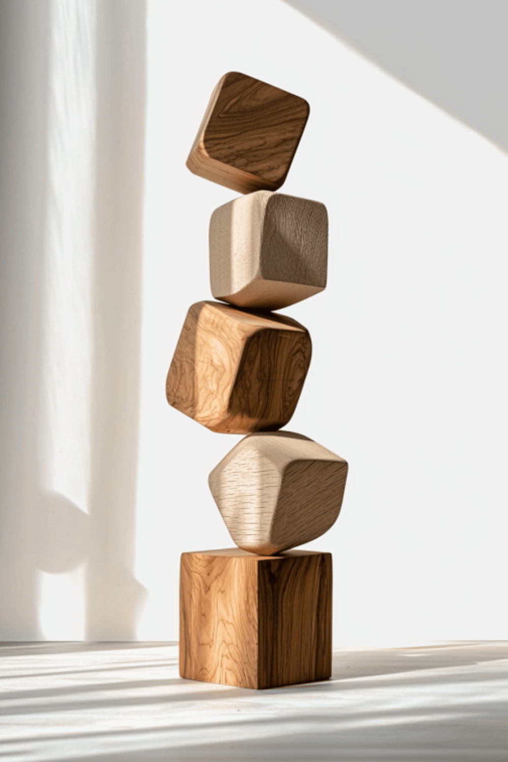 Large Abstract Wood Sculpture Hand Carved Wooden Sculpture Wood Carvings