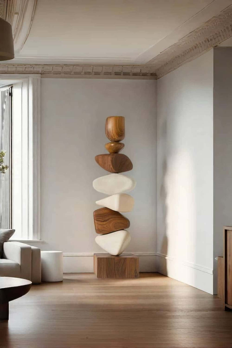Large Wooden Sculptures For The Home Modern Abstract Wood Sculpture Art