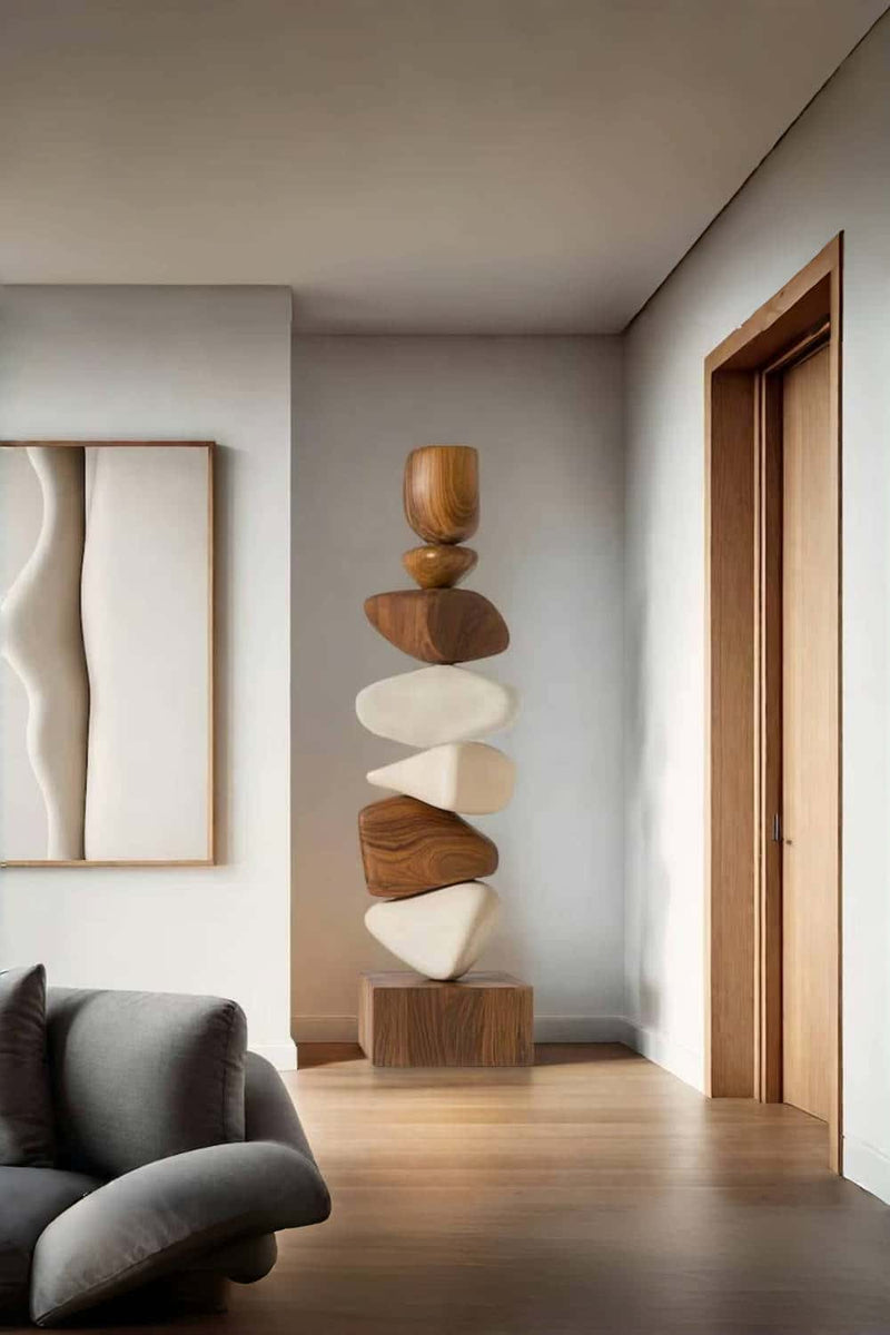 Large Wooden Sculptures For The Home Modern Abstract Wood Sculpture Art