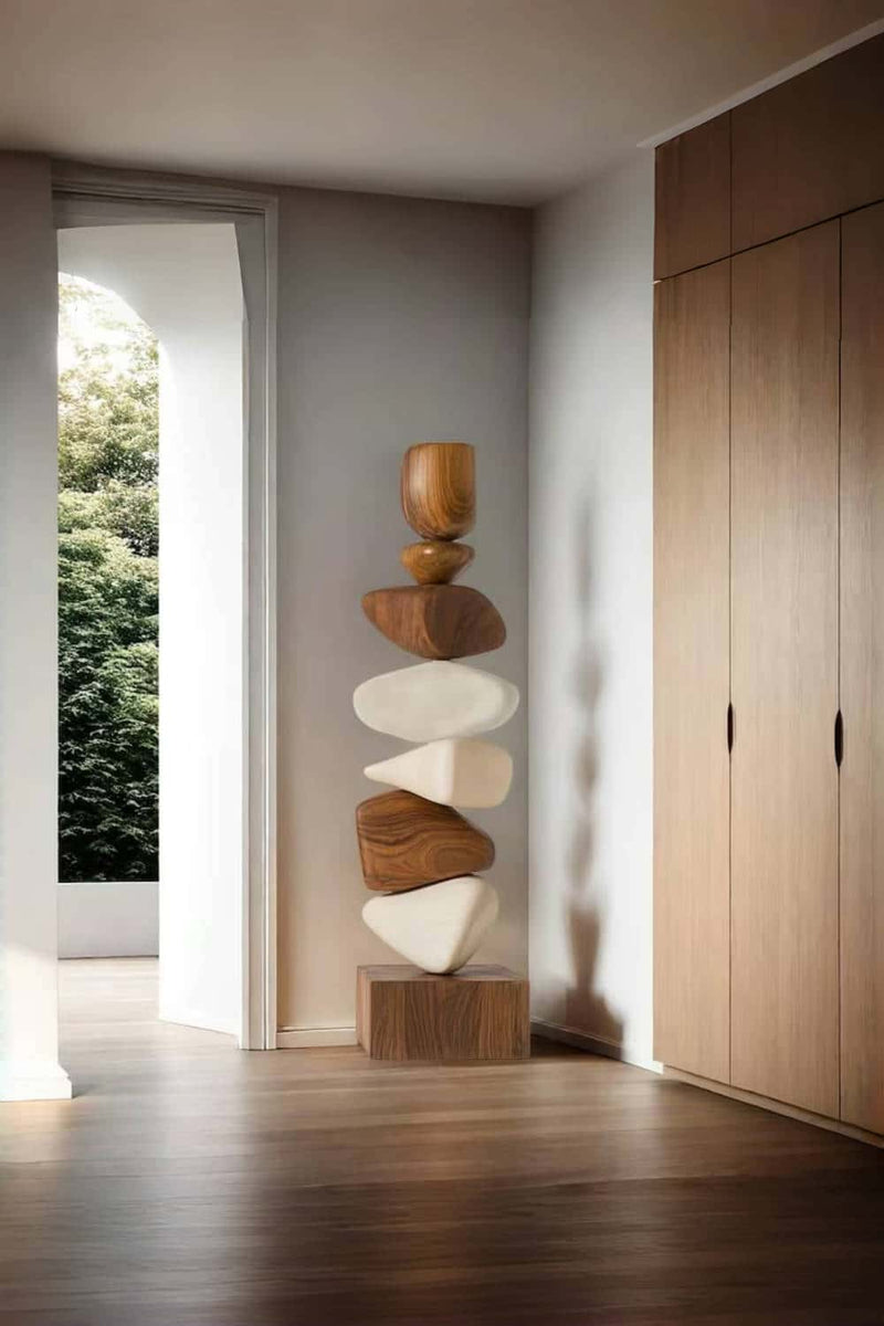 Large Wooden Sculptures For The Home Modern Abstract Wood Sculpture Art