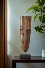 Abstract Wood Sculpture Modern Wood Abstract Art Handmade Face Wood Sculpture Original Art Unique Modern Art