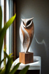 Animal Wood Sculpture Animal Wood Carving Carved Wooden Owl Carving Wood Owl Carvings Wood Owl Statue